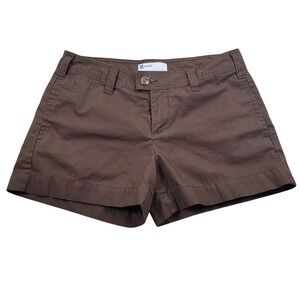 GAP Favorite Khaki Shorts Womens 10 Brown Low Rise Chino Summer Casual 3.5"